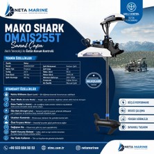 Mako Shark Omaıs 255T Sanal Çapa Motoru 24V 95 Lbs 80 Inç Şaft Fırçasız
