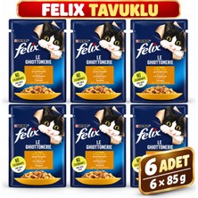 Felix Tavuk Etli Yetişkin Kedi Yaş Mama 6X85G