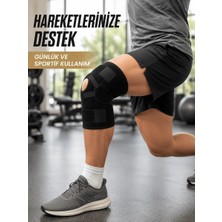 Astraltech If Ligamentli Dizlik Açık Patella Yan Destekli Ayarlanabilir Bantlı Sporcu Dizliği