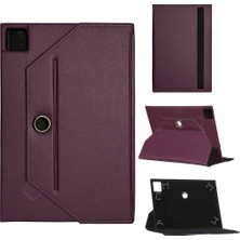 Eyka Elektronik Samsung Galaxy Tab S7 Fe Lte SM-T737 Universal Standlı Tablet Kılıfı Mor