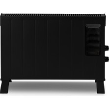 Kumtel 2500 W 3 Kademeli Termostatlı Fanlı Siyah Konvektör Isıtıcı HC-2952