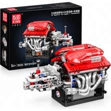 Mould King 10226 V12 Süper Otomobil Motoru ve Şanzıman Yapım Seti | 863 Parça