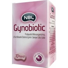 NBL Gynobiotic 10 Kapsül Türkiye Menşeli Probiyotik Mikroorganizma ve Lif İçeren Takviye Edici Gıda