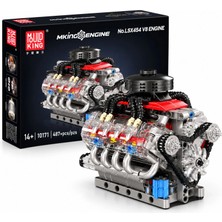 Mould King 10171 Chevrolet LSX454 V8 Motor Yapım Seti | 487 Parça