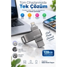 Astraltech If Çoklu Girişli 128GB Lightning Type C USB Flash Bellek Telefon Tablet ve Bilgisayar Uyumlu