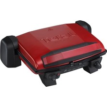 Tefal 1800 W Güç, Çift Taraflı Döküm Plakalar ve 180 Derece Barbekü, Ayarlanabilir Termostatlı, Çıkarılabilir Yapışmaz Plakalı Elektrikli Izgara ve Tost Makinesi Kırmızı 1500637693