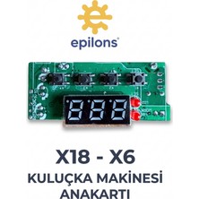 Epilons If Mx-18 Mx-6 Ev Tipi Mini Kuluçka Makinesi Anakartı Dijital Göstergeli Termostat ve Kontrol Kartı Yedek Parça