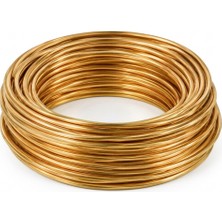Metal Deposu 3mm Pirinç Tel Yuvarlak 2 Metre