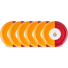 Karaca x Galatasaray Lisanslı 6 Parça Porselen Çay Tabağı Seti