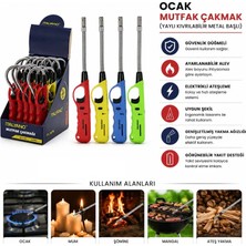 Ttt If Yaylı Ocak Mutfak Çakmağı - Kıvrılabilir Metal Başlı - Karışık Renkler - 1 Adet