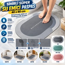 NW NessiWorld If Sihirli Süper Su Emici Kaymaz Tabanlı Oval Paspas 40*60 cm