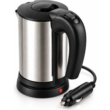 Epilons If Otomobil Için 12V Çakmak Soketli Paslanmaz Çelik Taşınabilir Su Isıtıcı Seyahat Kettle
