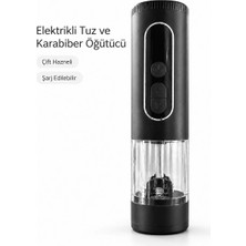 Astraltech If Çift Hazneli Şarj Edilebilir Elektrikli Tuz ve Karabiber Öğütücü