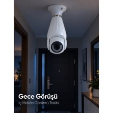 Astraltech If Lamba Duyuna Takılan Wifi Bağlantılı Gece Görüşlü Ip Güvenlik Kamerası