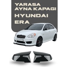 OtoÇizgi Hyundai Accent Era 2005 - 2011 Batman Yarasa Ayna Kapağı Parlak Siyah