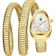 Beverly Hills Polo Club Kadın Kol Saati 23 mm Sedef Kadran Altın Kordon 5 Atm Safir Cam