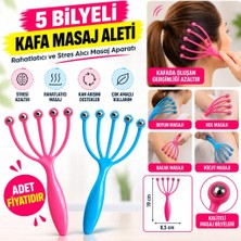 NW NessiWorld If Çok Fonksiyonlu 5 Uçlu Bilyeli Baş Boyun Bacak Kol Masaj Alet Rahatlatıcı Kafa Masaj Aparatı (Adet Fiyatıdır)