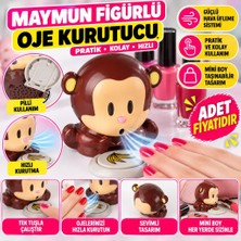 NW NessiWorld If Maymun Figürlü Hava Üfleyen Pratik Kolay Hızlı Oje Kurutucu (Adet Fiyatıdır)