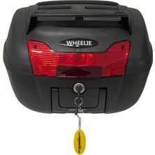 Str Store XT60-B 40 Litre Motosiklet Arka Çanta Siyah Su Geçirmez Abs Top Case Bagaj Üniversal