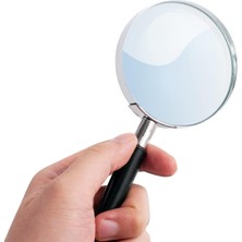 Str Store Klasik Elde Taşınır Büyüteç - Seyahat Için Taşınabilir Kompakt Tasarım ve Küçük Baskı ve Hobi Okumaları Okumak Için 3x Büyütmeli 3" Cam Lens, Siyah, (SON-DP-8119)