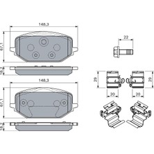 Str Store Fren Balatasi Ön Citroen C5-Ds Ds4-Ds7-Opel Astra-C, Fren Balatası 986460165