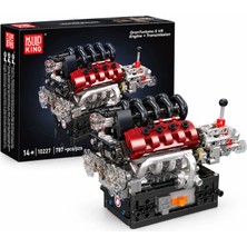 Mould King 10227 V8 Motor ve Şanzıman Yapım Seti | 787 Parça