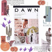 Str Store Dawn Temalı 50 Sayfa Sticker Defteri • Scrapbooking • Bullet