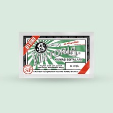 Str Store Viktoria Kumaş Boyasi 38 Yeşil - (3 Paket Boya + 2 Paket Fiske)