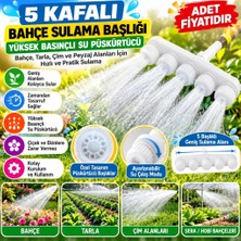 NW NessiWorld If 5 Kafalı Peyzaj Bahçe Tarla Çim Sulama Başlığı Yüksek Basınçlı Su Püskürtücü Hortum Aparatı(Adet Fiyatıdır)