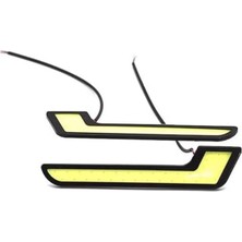 Str Store Carub Cob LED Gündüz Farı, L Tipi, Beyaz, 12V, 2'li Set, Araç Ön Işık