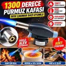 NW NessiWorld If 1300 Derece 503C Çakmak Gazı Uyumlu Pürmüz Kafası Kamp, Mereng Yapımı Için Pürmüz Başlığı (Adet Fiyatıdır)