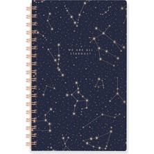 Str Store Studıo Püsküllü Imza Spiral Defter, 160 Çizgili Sayfa, 16 x 22 Cm, Yıldız Sanatı (896048)