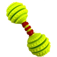 Str Store 12CM Dumbell Zilli Ödül Maması Saklanabilir Köpek Eğitim Oyuncağı Yeşil