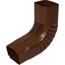 Kare Galvaniz Kapalı Oluk Dirseği – 0.40 mm - Kahverengi