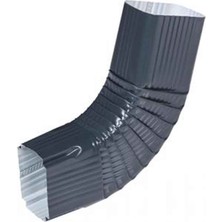 Kare Galvaniz Yan Oluk Dirseği – 0.40 mm - Antrasit