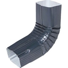 Kare Galvaniz Kapalı Oluk Dirseği – 0.40 mm - Antrasit