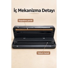 İlkyaz Fashion If Vakum Paketleme Makinesi Sürgülü Kesicili Poşet Kapatma Cihazı (Kopya)