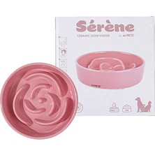 Str Store Serene Rose Seramik Yavaş Yeme Mama Kabı 300ML Pembe