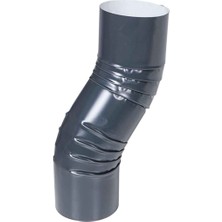 Yuvarlak Galvaniz S Oluk Dirseği – 0.40 mm - Antrasit