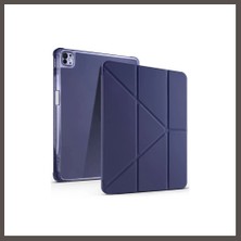 Nexora Living iPad Air 13 (2024) Kılıf Kalemlikli Mars Tablet Kılıfı - Lacivert Nxrlvng