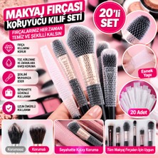 Str Store Makyaj Far Allık Kontür Eyeliner Fırça Malzemeleri Ürünleri Koruyucu File Kapak Örgü Kılıf S