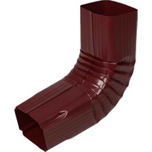 Kare Galvaniz Kapalı Oluk Dirseği – 0.40 mm - Bordo