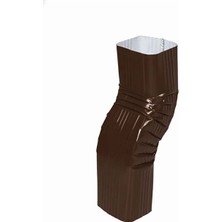 Kare Galvaniz S Oluk Dirseği – 0.40 mm – Kahverengi