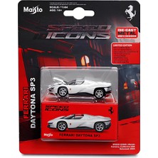 Maisto 1:64 Speed Icons Koleksiyon Araçlar Ferrari Daytona Sp3 Beyaz