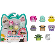 Squishmallows Squish-A-Longs 8 Figür + Yüzük Seti S2 Seri 3