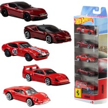 Hot Wheels 5'li Ferrari Araba Seti JLN12