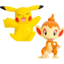 Pokemon Battle 2'li̇ Fi̇gür Seti̇ Pikachu Chimchar