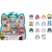 Squishmallows Squish A Longs 14 Figür + Yüzük Seti Seri 2 Set 2