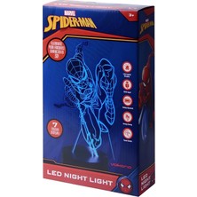 Ece Elektronik Marvel Spider-Man 3D Dokunmatik LED Gece Lambası