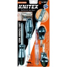 Çerçici If 6pcs Tornavida - Çok Amaçlı Set Tornavida - Topaç Tornavida - Kontrol Kalem - Elektrik Bant